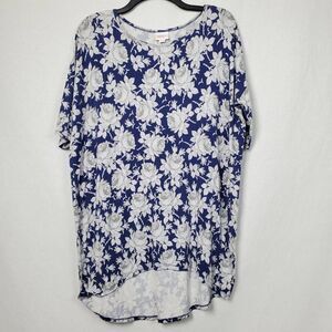 LulaRoe XS Blue Floral Hi-low Tunic